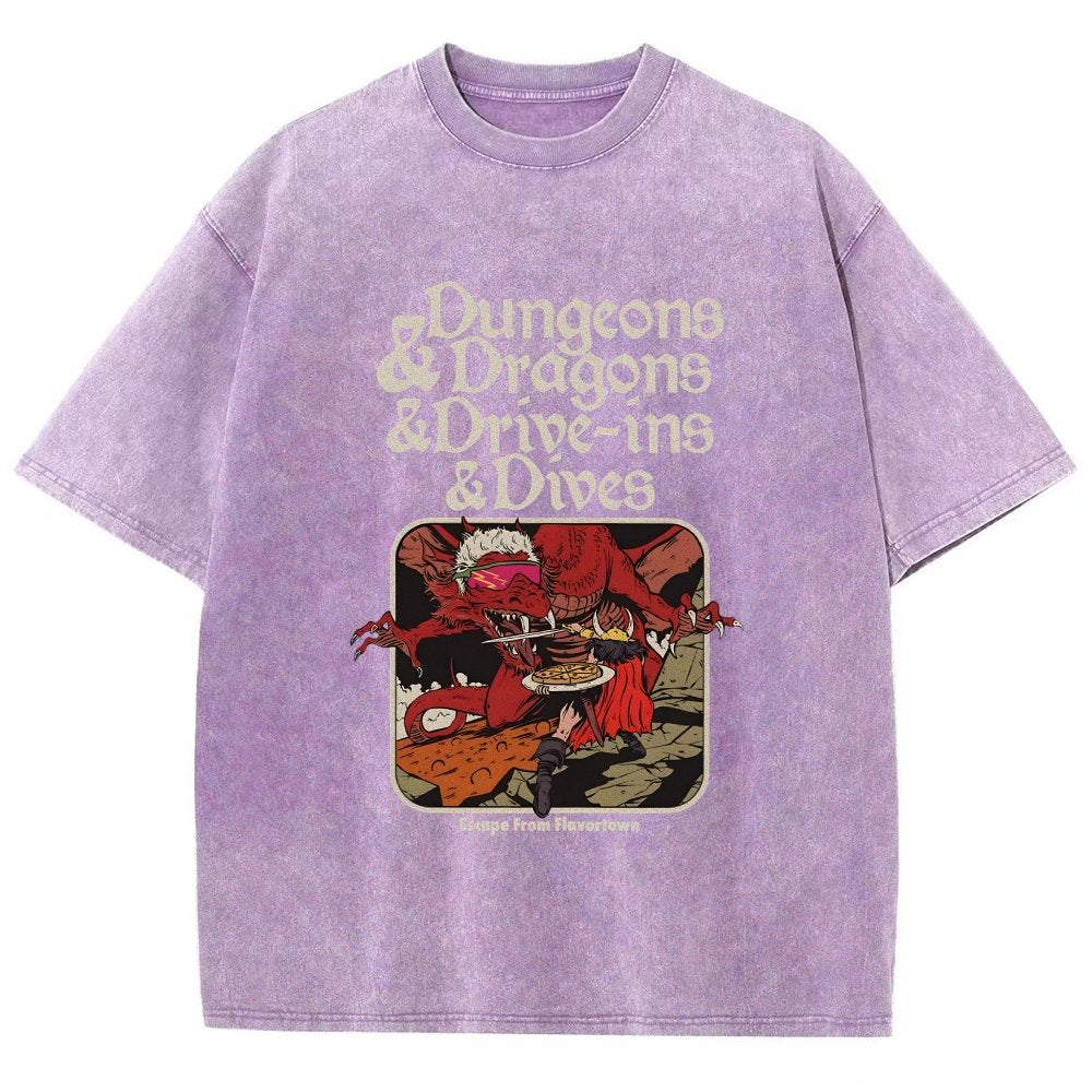 Mystic Realm Dive Ins And Dives Vintage Distressed T-shirt
