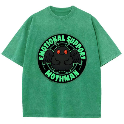 Emotional Support Mothman Vintage Distressed T-shirt