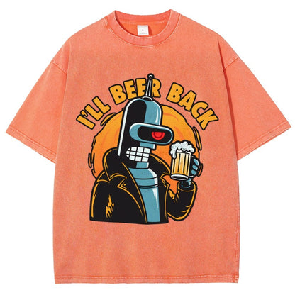I'll Beer Back Vintage Distressed T-shirt