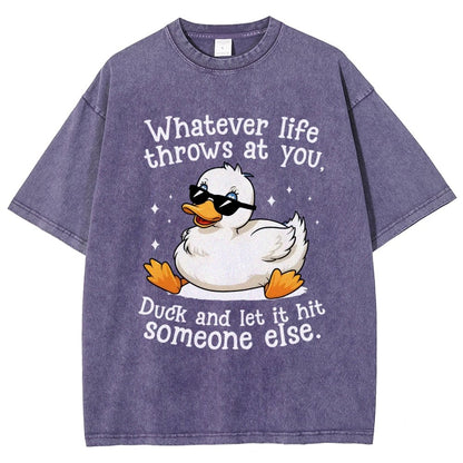 Whatever Life Throws At You Vintage Distressed T-shirt
