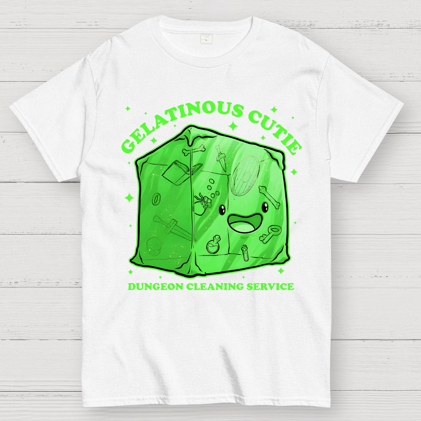 Gelatinous Cute Dungeon Geek T-Shirt