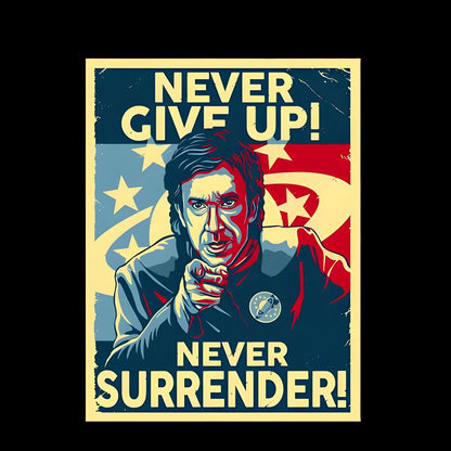 Never Give Up Geek T-Shirt