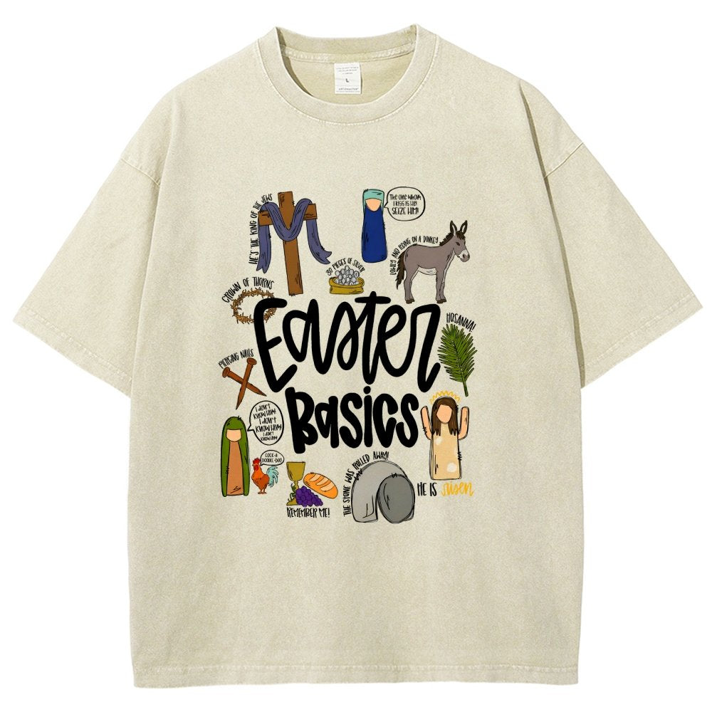 Easter Basics Vintage Distressed T-shirt