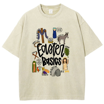 Easter Basics Vintage Distressed T-shirt
