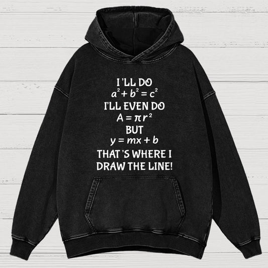 Funny Math Teacher Joke Men Women Fun Math Quotes Teacher Vintage Distressed Hoodie