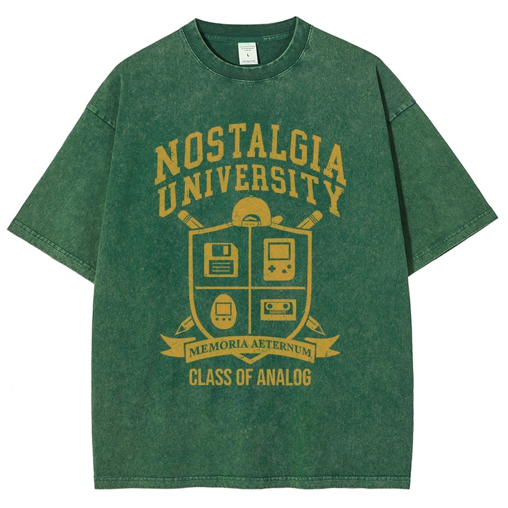 Nostalgia University Vintage Distressed T-shirt