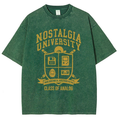 Nostalgia University Vintage Distressed T-shirt