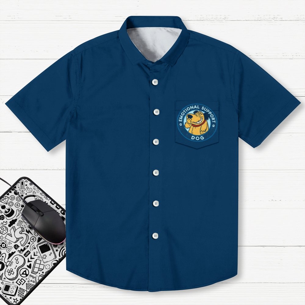 Emotional Support Dog Geek Hawaiian Shirt