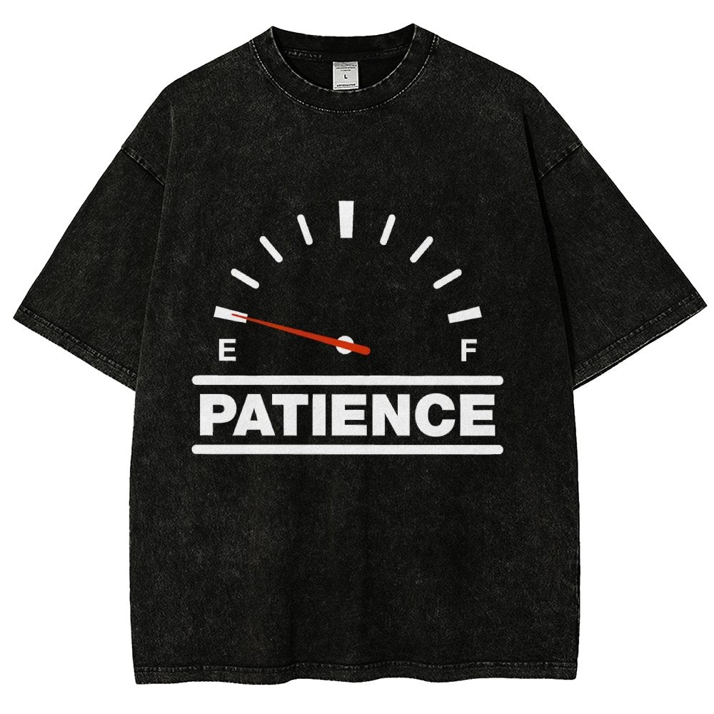 Funny Patience Vintage Distressed T-shirt