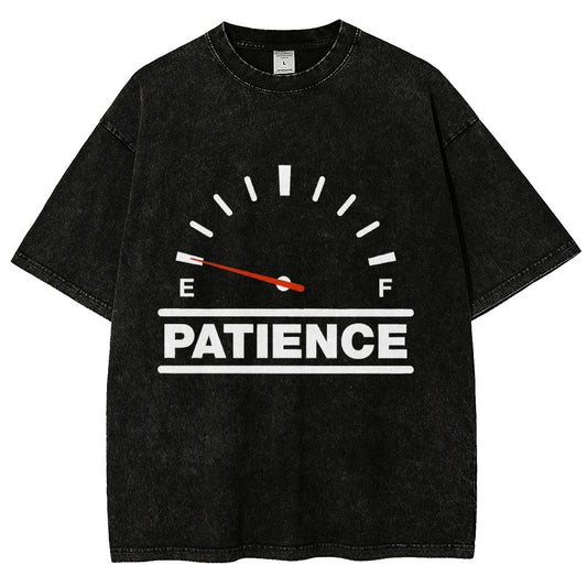 Funny Patience Vintage Distressed T-shirt