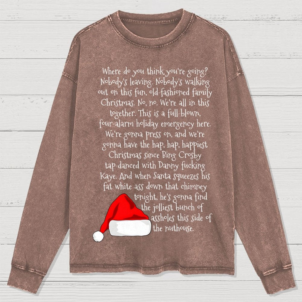 Christmas Rant Washed Long Sleeve Tee