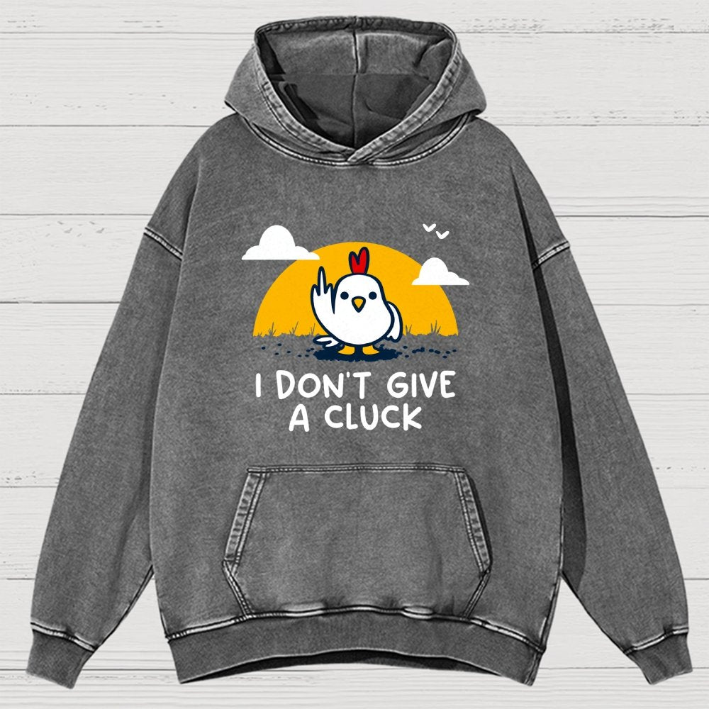 Don’t Give A Cluck Vintage Distressed Hoodie