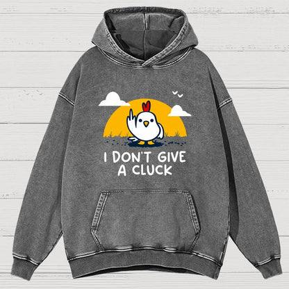 Don’t Give A Cluck Vintage Distressed Hoodie