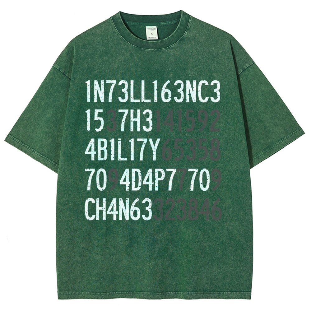 Intelligence Vintage Distressed T-shirt