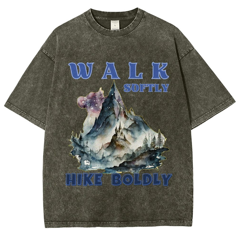 Walk Softly, Hike Boldly. More You Hike Vintage Distressed T-shirt