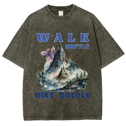 Walk Softly, Hike Boldly. More You Hike Vintage Distressed T-shirt