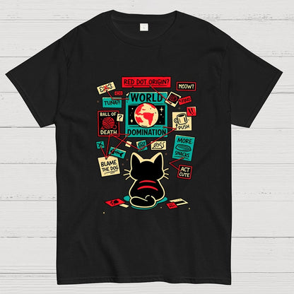 Cat Master Plan Geek T-Shirt
