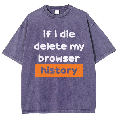 Delete my browswer history Vintage Distressed T-shirt