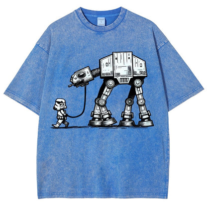 Empire Robot Dog - Galactic Skirmishes Vintage Distressed T-shirt
