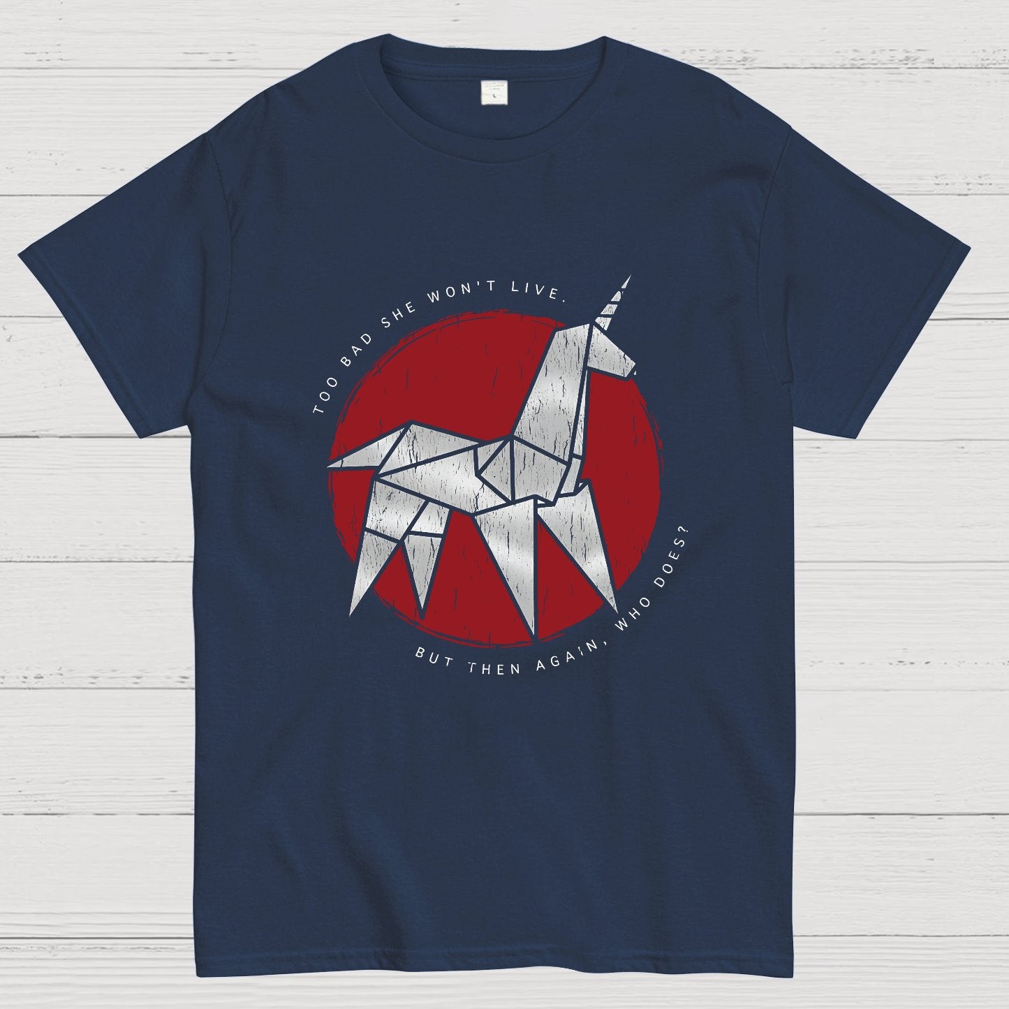 Origami Unicorn Geeky T-Shirt