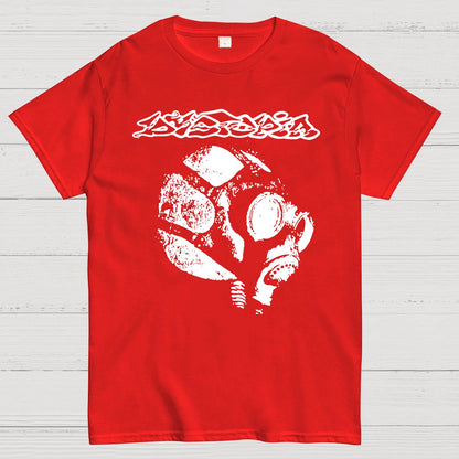 Dystopia - World Gas Mask Back Geek T-Shirt