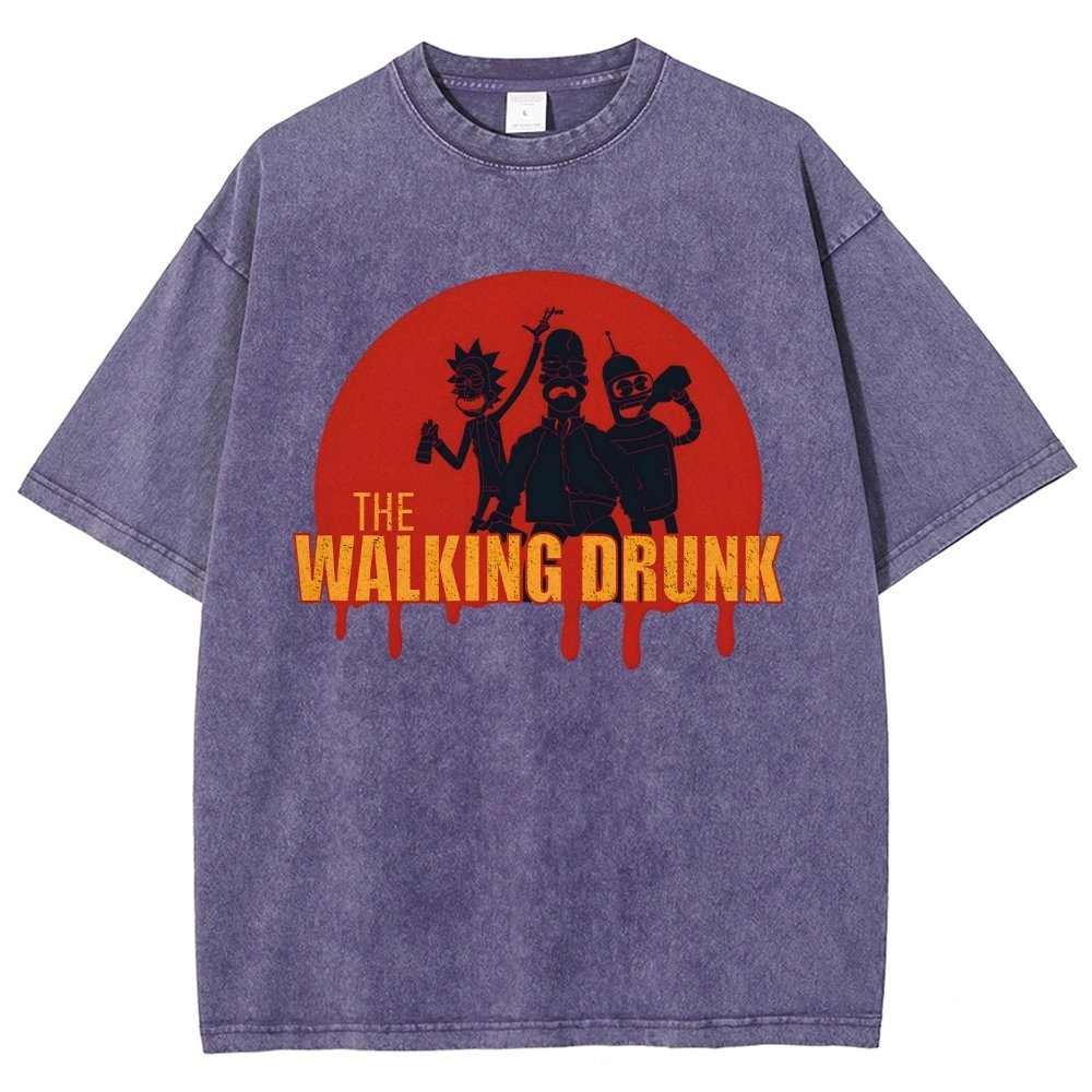 The Walking Drunk Vintage Distressed T-shirt