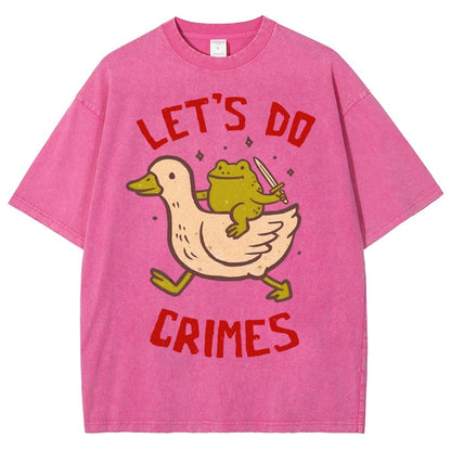 Let's do Crimes Vintage Distressed T-shirt