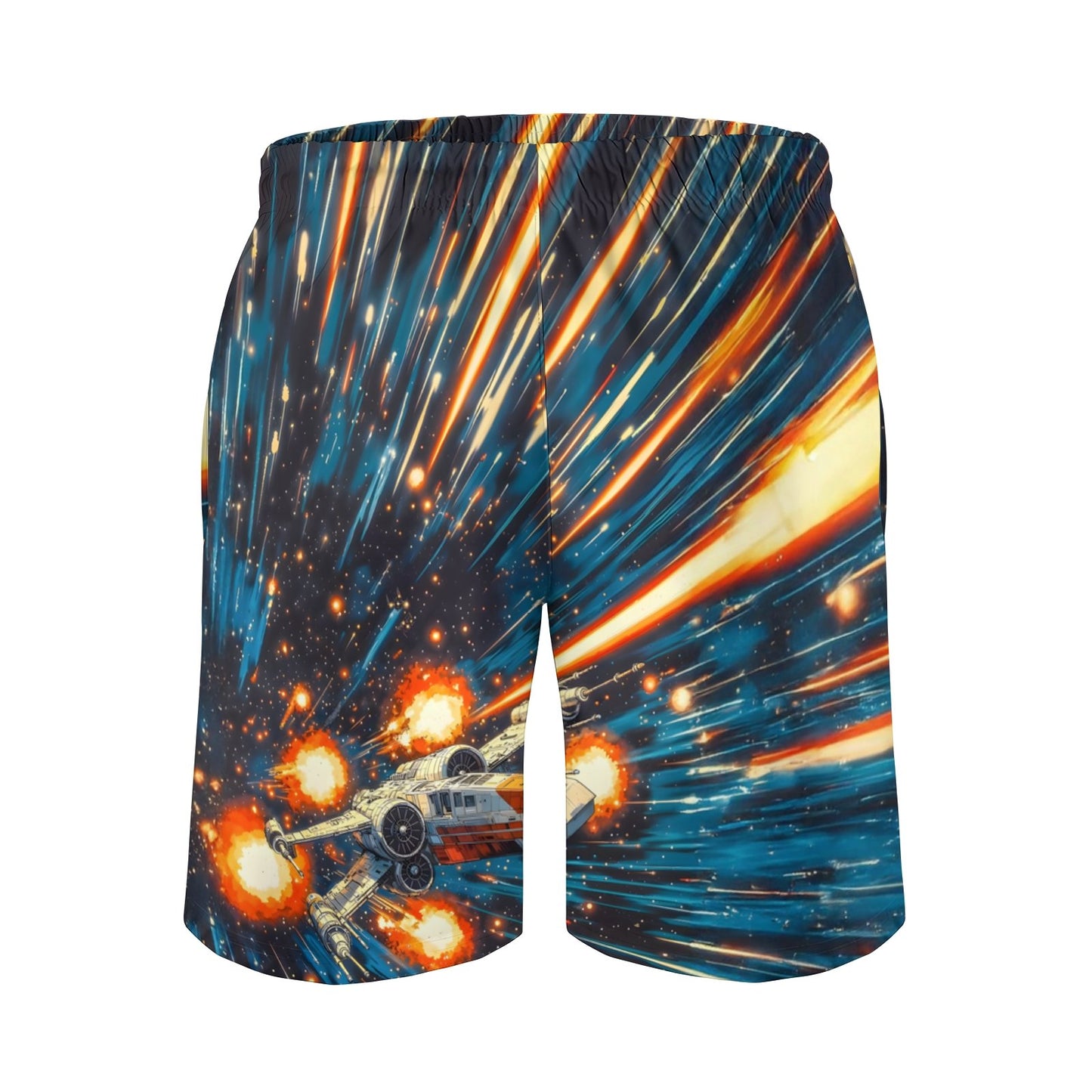 Space War Hawaiian Geek Shorts