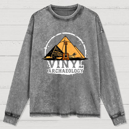 Vinyl Archaeology Washed Long Sleeve Tee