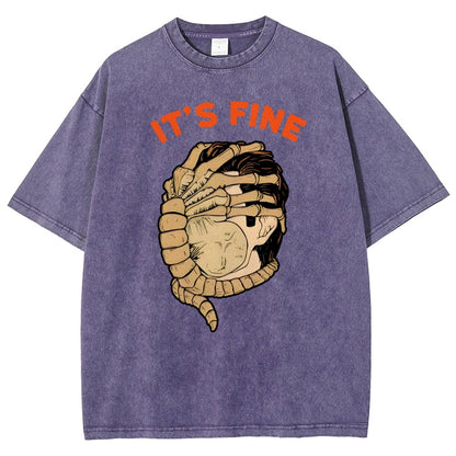 It’S Fine Vintage Distressed T-shirt