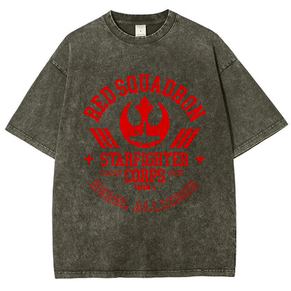 Red Star Squadron Base One Vintage Distressed T-shirt