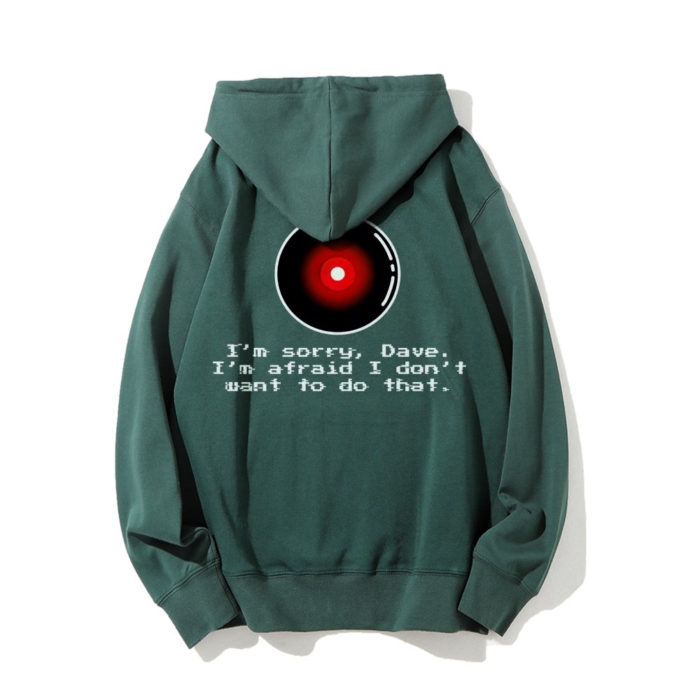 An Introvert's Odyssey I‘m sorry dave Printed Back Unisex Cotton Hoodie