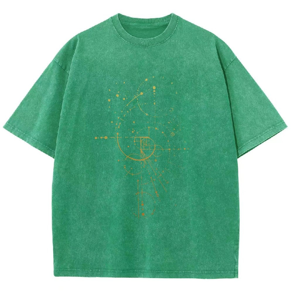 Fibonacci Vintage Distressed T-shirt