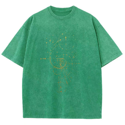 Fibonacci Vintage Distressed T-shirt