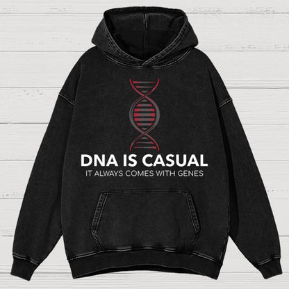 DNA Is Casual Vintage Distressed Hoodie