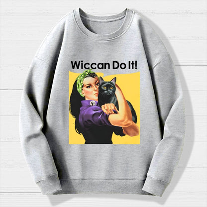 Wiccan Do It Geek Cotton Sweatshirt