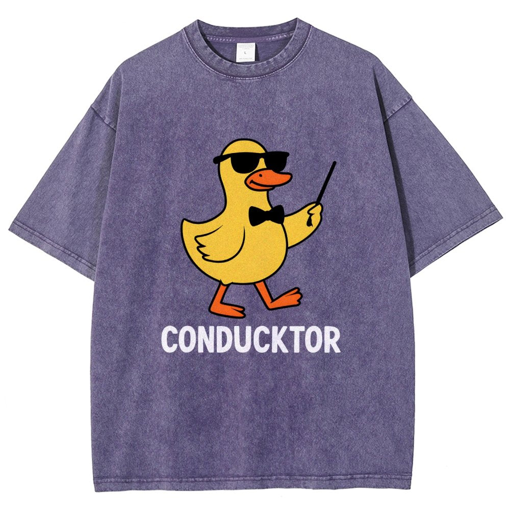 Conducktor Vintage Distressed T-shirt