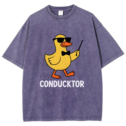 Conducktor Vintage Distressed T-shirt