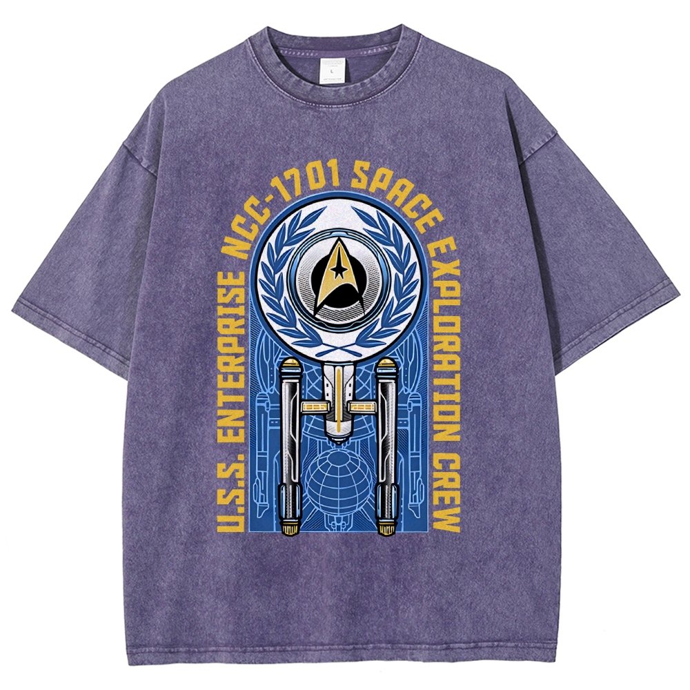 Space Exploration Vintage Distressed T-shirt