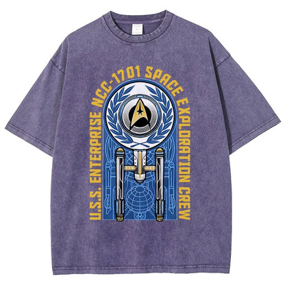 Space Exploration Vintage Distressed T-shirt