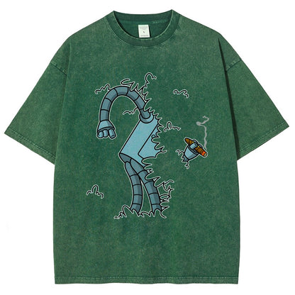 Bite My Shiny Metal Thing Vintage Distressed T-shirt