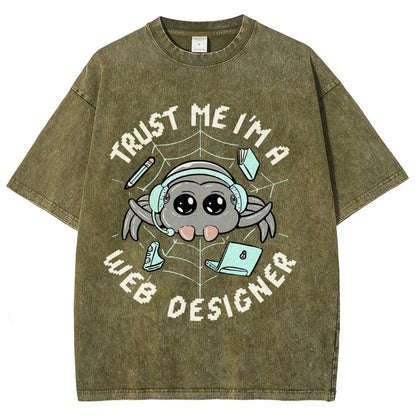 TRUST ME I'M A WEB DESIGNER Vintage Distressed T-shirt