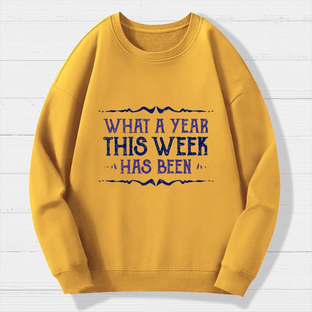 What A Year Geek Cotton Sweatshirt
