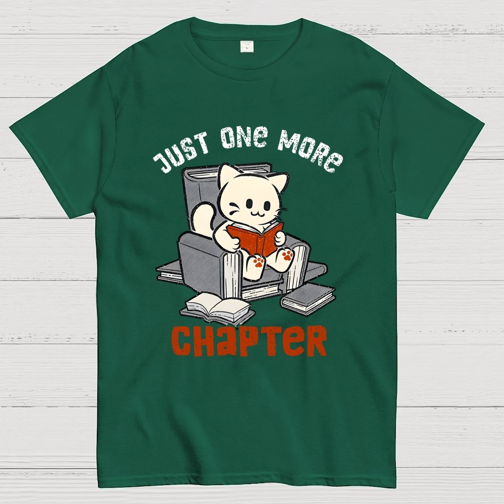 Just One More Chapter Cat Geek T-Shirt
