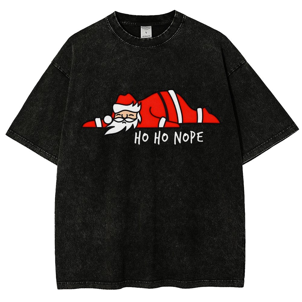 Ho Ho Nope Vintage Distressed T-shirt