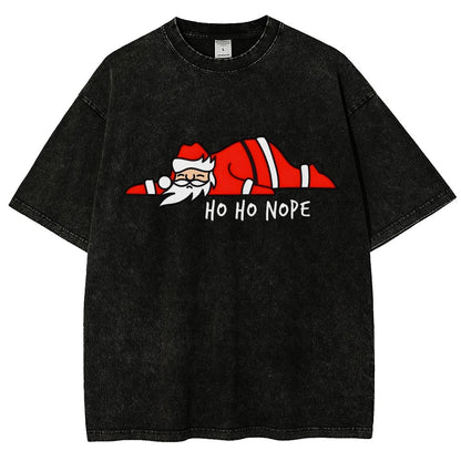 Ho Ho Nope Vintage Distressed T-shirt