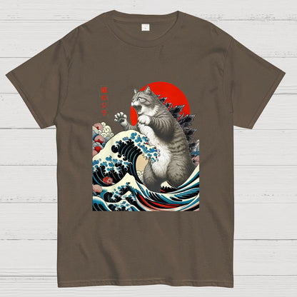 Catzilla Cat Japanese Art T-Shirt