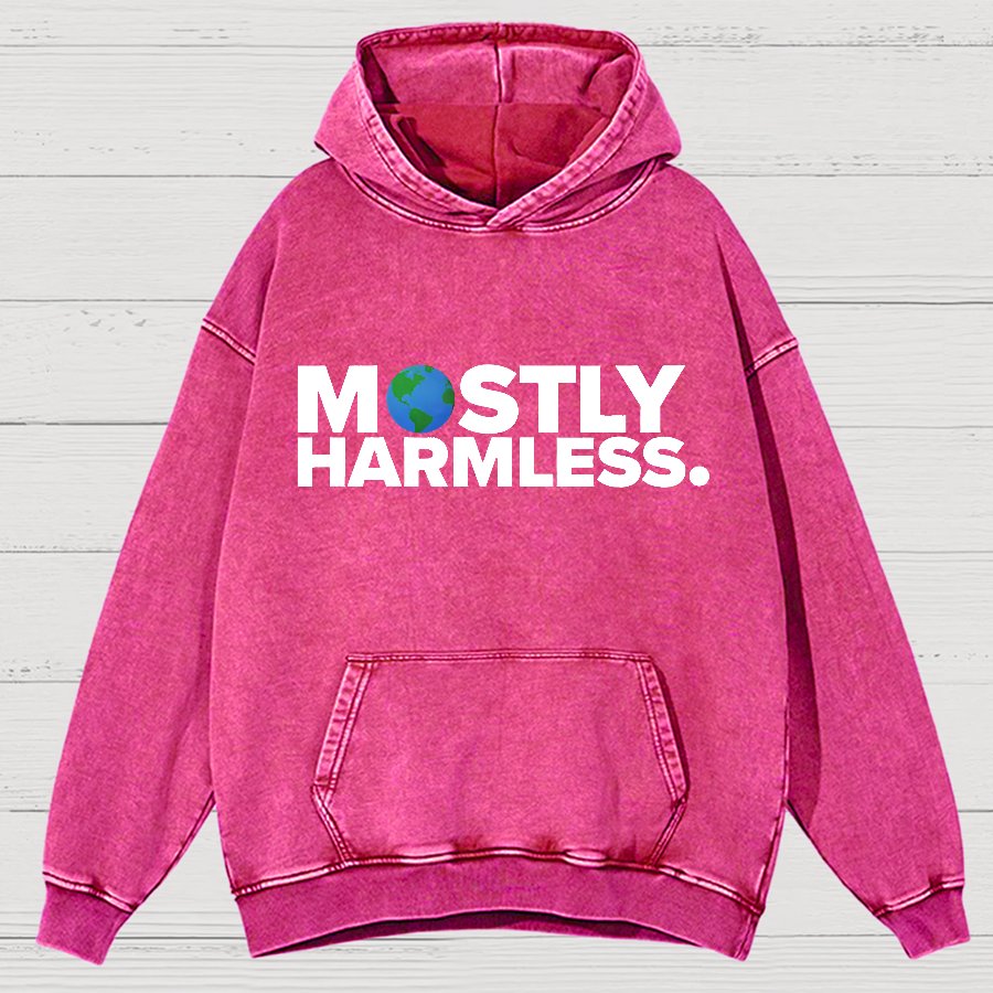 Mostly Harmless Vintage Distressed Hoodie
