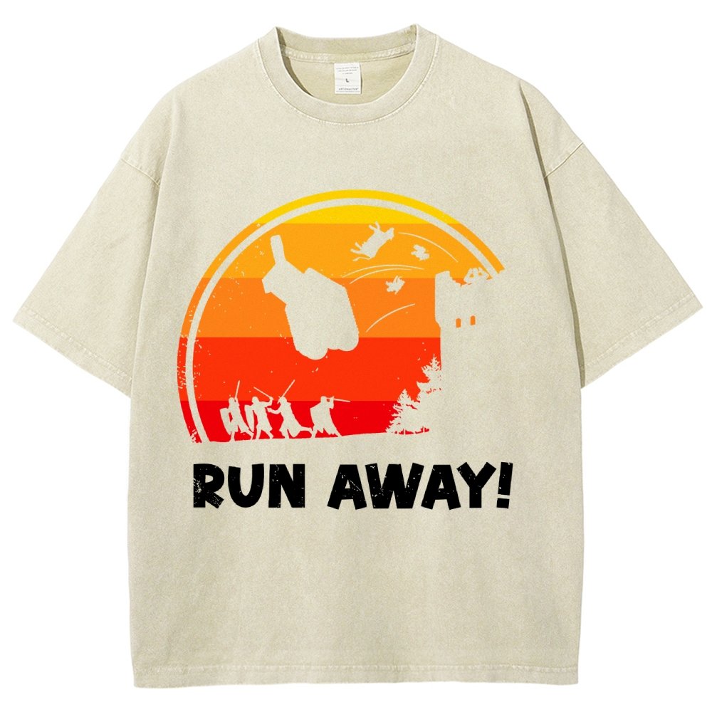 Run Away Vintage Distressed T-shirt