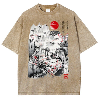 Last Battle of the Cosmic Conflict Vintage Distressed T-shirt
